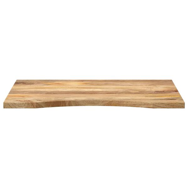 vidaXL Επιφάνεια Γραφείου Καμπύλη 100x60x2,5εκ Μασίφ Ακατ. Μάνγκο