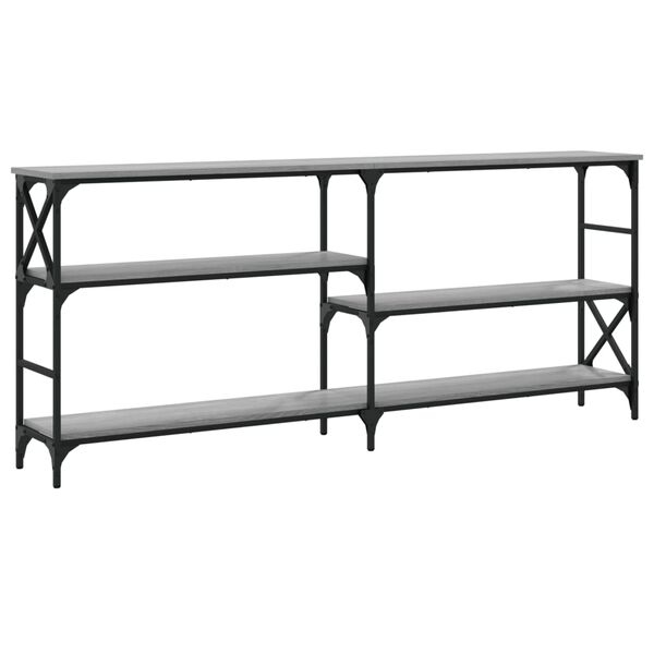 vidaXL Τραπέζι Κονσόλα Γκρι Sonoma 180x29x76,5 εκ. Επεξεργ. Ξύλο