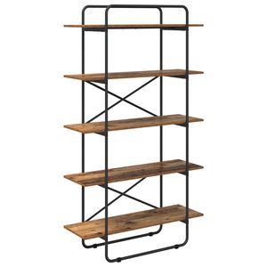vidaXL &Rho;ά&phi;&iota; &Beta;&iota;&beta;&lambda;ί&omega;&nu; 5 &epsilon;&pi;ί&pi;&epsilon;&delta;&alpha; 100 x 35 x 175,5 &epsilon;&kappa;. PB &Xi;ύ&lambda;&omicron; &delta;&rho;&upsilon;ό&sigmaf;