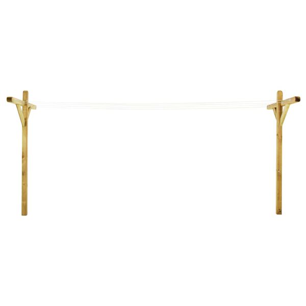 vidaXL Απλώστρα με 2 Βάσεις 120x170 εκ. Εμποτισμένο Ξύλο Πεύκου