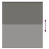 vidaXL Roller Blind Blackout &gamma;&kappa;&rho;ί 140x130 cm &Pi;&lambda;ά&tau;&omicron;&sigmaf; &upsilon;&phi;ά&sigma;&mu;&alpha;&tau;&omicron;&sigmaf; 136,6cm