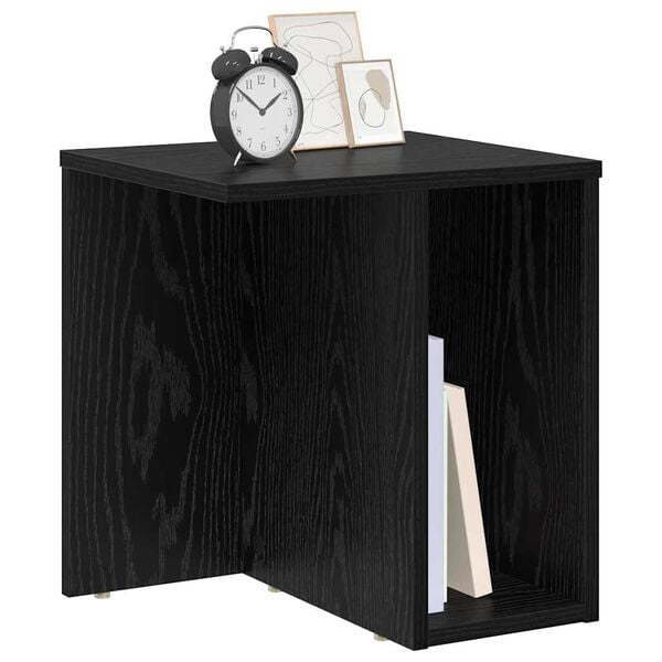 vidaXL End Table &Mu;&alpha;ύ&rho;&eta; &Omicron;&xi;&upsilon;ά 37 x 32 x 40 &epsilon;&kappa; &Epsilon;&pi;&epsilon;&xi;&epsilon;&rho;&gamma;&alpha;&sigma;&mu;έ&nu;&omicron; &xi;ύ&lambda;&omicron;