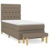 vidaXL &Kappa;&rho;&epsilon;&beta;ά&tau;&iota; Boxspring &mu;&epsilon; &Sigma;&tau;&rho;ώ&mu;&alpha; Taupe 80x200 &epsilon;&kappa;. &Upsilon;&phi;&alpha;&sigma;&mu;ά&tau;&iota;&nu;&omicron;