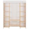 vidaXL Ντουλάπα Λευκή 135 x 40 x 170 εκ. Υφασμάτινη