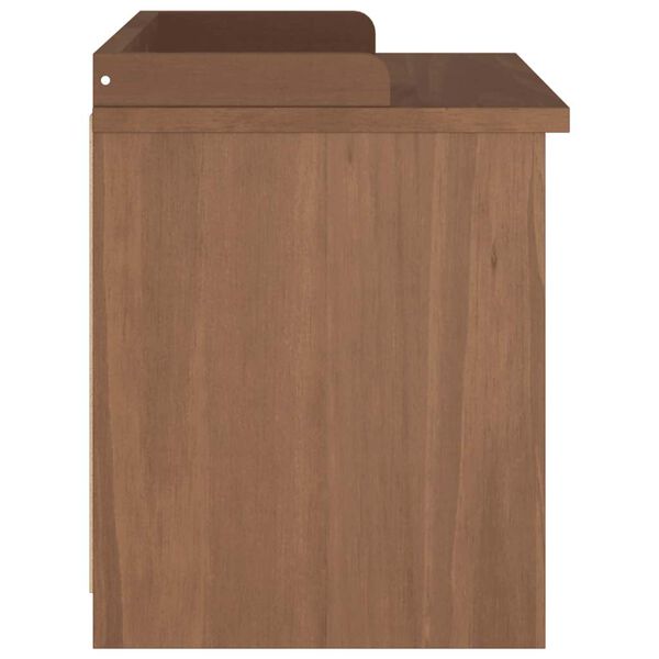 vidaXL Πάγκος διαδρόμου "SANDNES" 87x40x50 εκ. Πεύκο μασίφ ξύλο
