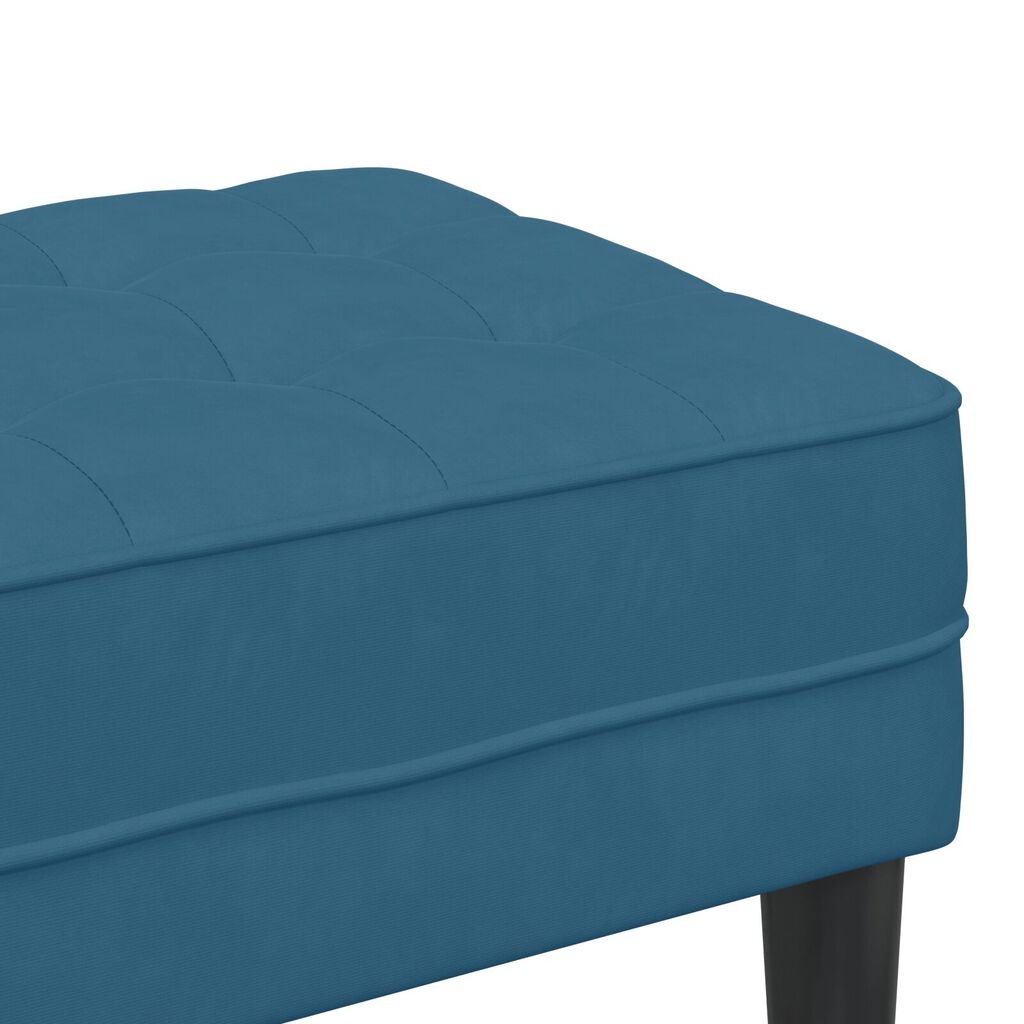 vidaXL Πάγκος Μπλε 113x57x39 εκ. Βελούδο