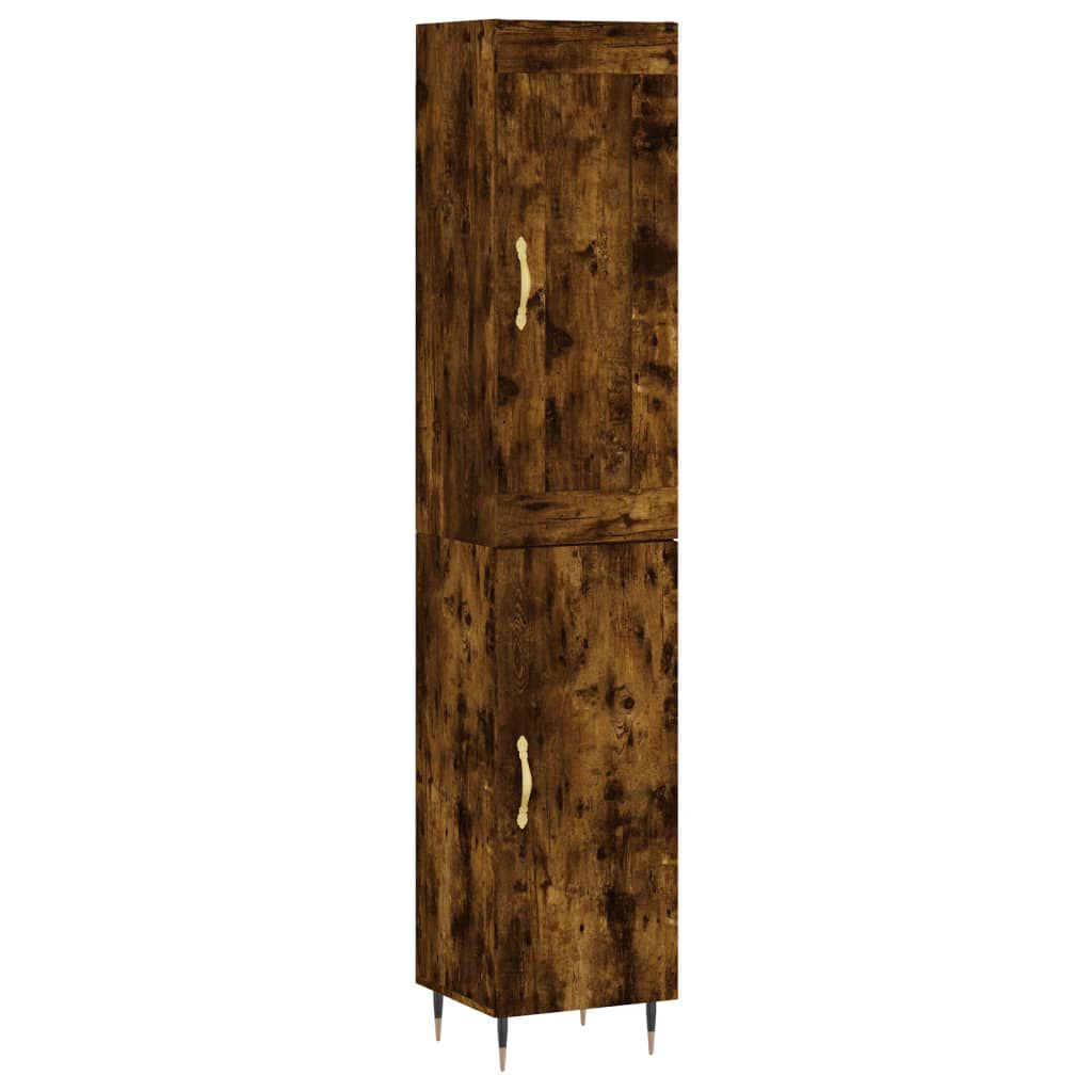 vidaXL Ντουλάπι Καπνιστή δρυς 34,5x34x180 εκ. από Επεξεργασμένο Ξύλο