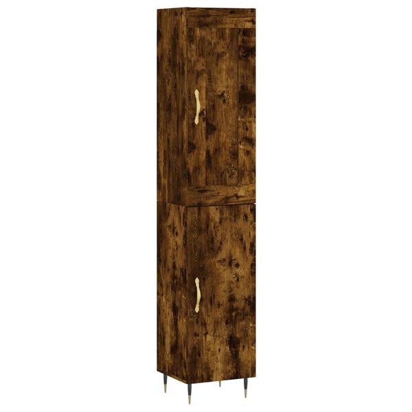 vidaXL Ντουλάπι Καπνιστή δρυς 34,5x34x180 εκ. από Επεξεργασμένο Ξύλο