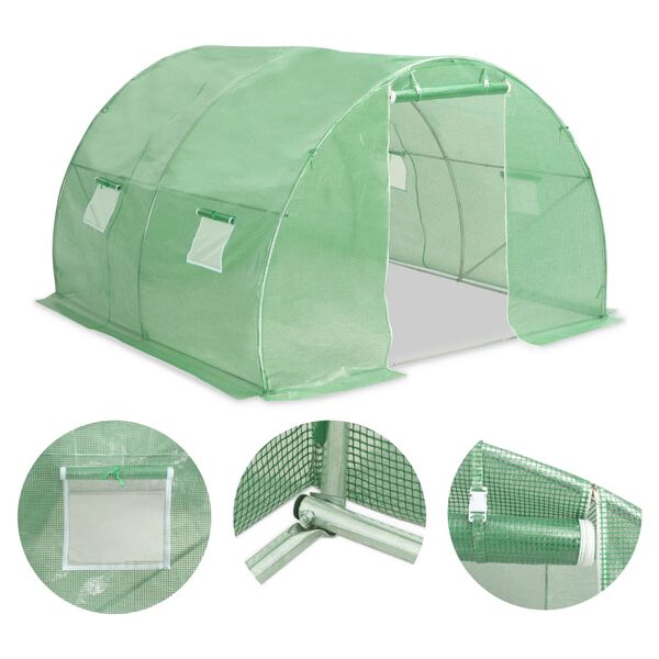vidaXL Θερμοκήπιο 9 μ² 300 x 300 x 200 εκ.