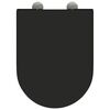 vidaXL Κάθισμα τουαλέτας γρήγορης απελευθέρωσης Μαύρο