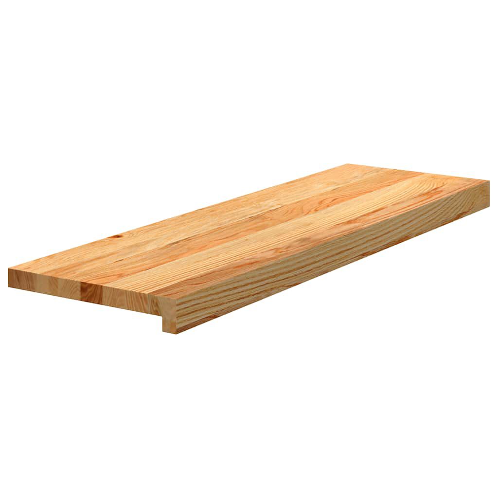 vidaXL Πατάκια Σκάλας 20 τεμ. Ανοιχτό Καφέ 80x30x2 cm Ξύλο Δρυός