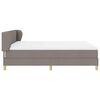 vidaXL &Kappa;&rho;&epsilon;&beta;ά&tau;&iota; &mu;&epsilon; &epsilon;&lambda;&alpha;&tau;ή&rho;&iota;&alpha; &mu;&epsilon; &sigma;&tau;&rho;ώ&mu;&alpha; Taupe 180 x 200 cm ύ&phi;&alpha;&sigma;&mu;&alpha;