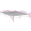 vidaXL Πλαίσιο Κρεβατιού Χωρ. Στρώμα Sonoma Δρυς 140x200εκ. Επ. Ξύλο