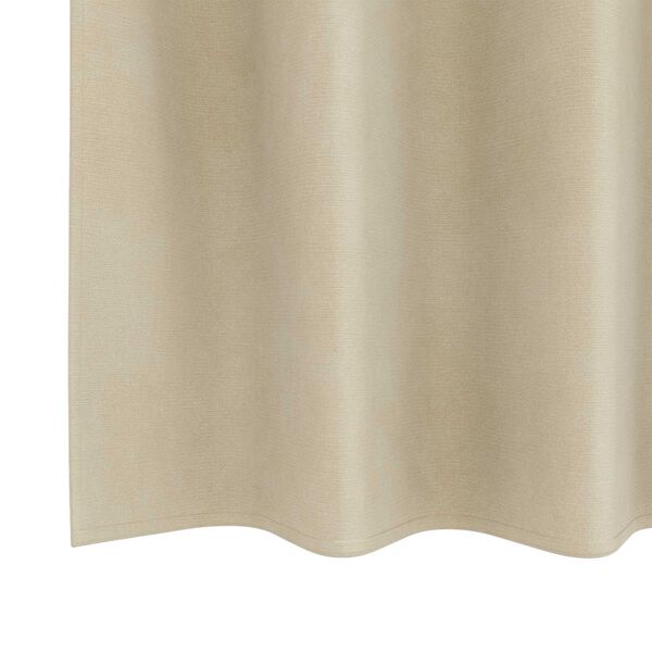 vidaXL Κουρτίνες με κουρτίνες 2 pcs Κρεμ 140 x 140 cm Βελούδο