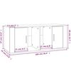 vidaXL Έπιπλο Τηλεόρασης Γυαλ. Λευκό 100x35x40 εκ. Επεξεργασμένο Ξύλο