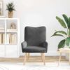 vidaXL Χαλαρωτική Πολυθρόνα Σκούρο γκρι 63 x 67 x 94 εκ. ύφασμα
