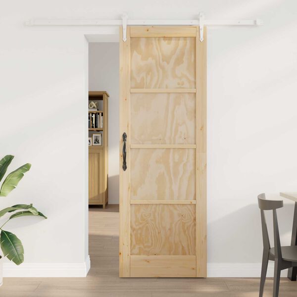 vidaXL Συρόμενη Πόρτα Άλλο ORKDAL Φυσικό και λευκό 73.5 x 211 εκ