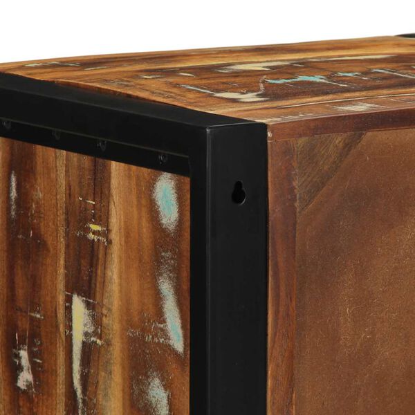 vidaXL Κομοδίνα 2 τεμάχια Πολύχρωμο 40x35x40cm Ξύλο μασίφ αναγεννημένο