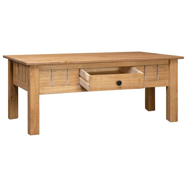vidaXL Τραπέζακι Σαλονιού 100x60x43,5 εκ. Μασίφ Ξύλο Πεύκου Σειρά Panama