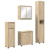 vidaXL Σετ Επίπλων Μπάνιου 4 pcs Δρύς Sonoma Επεξεργασμένο ξύλο