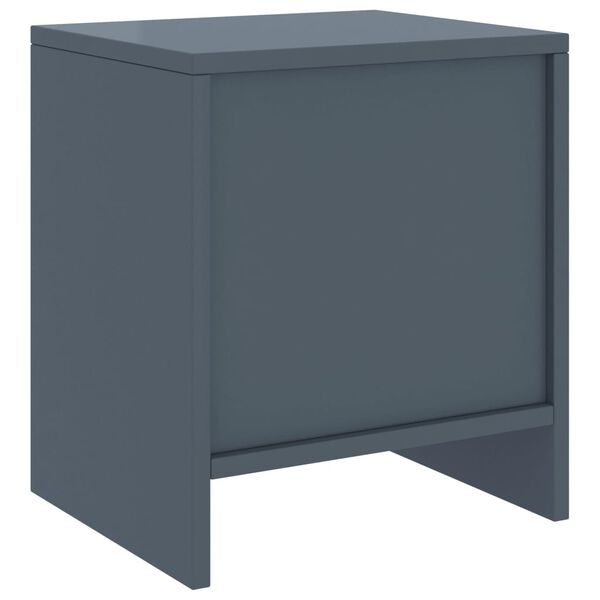vidaXL Κομοδίνο Ανοιχτό Γκρι 35 x 30 x 40 εκ. από Μασίφ Ξύλο Πεύκου