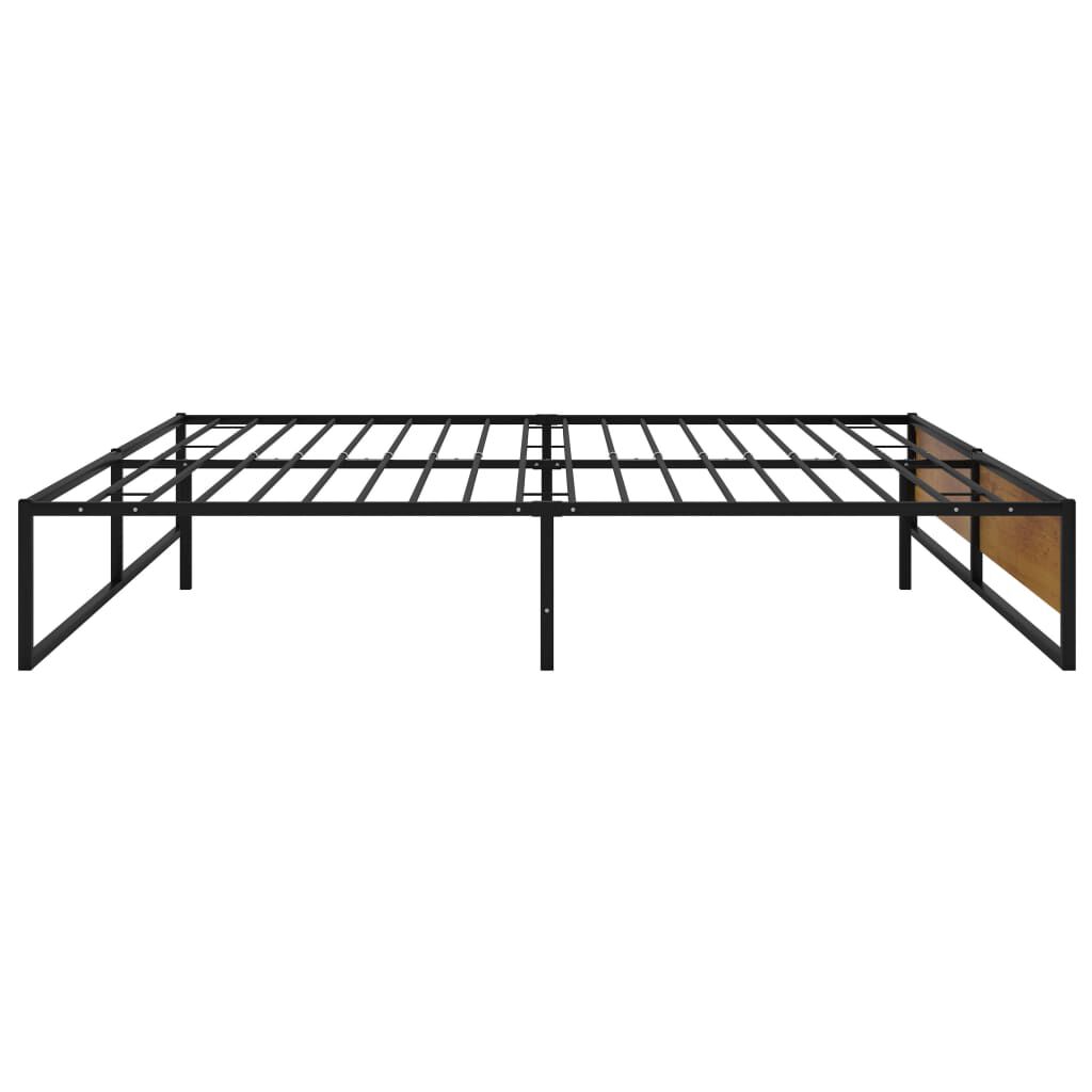 vidaXL Πλαίσιο Κρεβατιού Μαύρο 180 x 200 εκ. Μεταλλικό