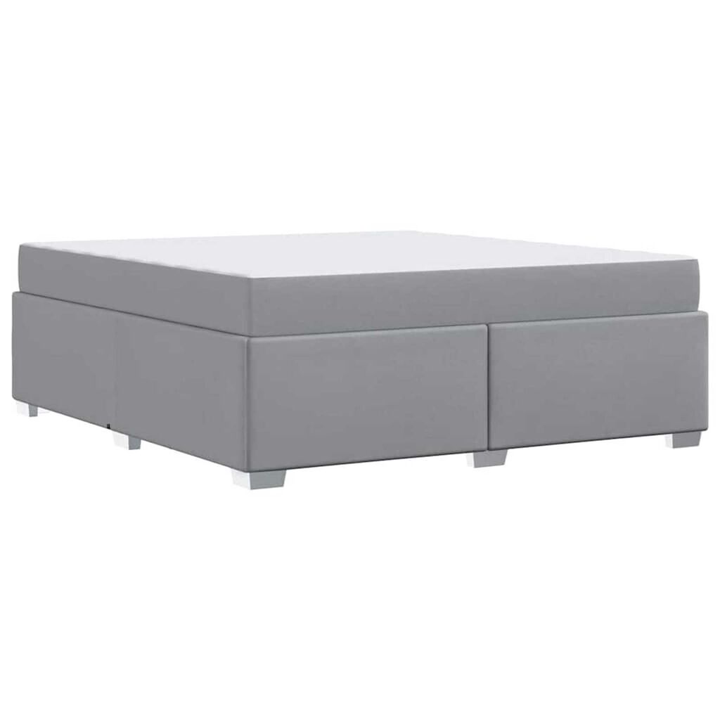 vidaXL Σκελετός Κρεβατιού Άλλο Ανοιχτό γκρι 180 x 200 cm ύφασμα