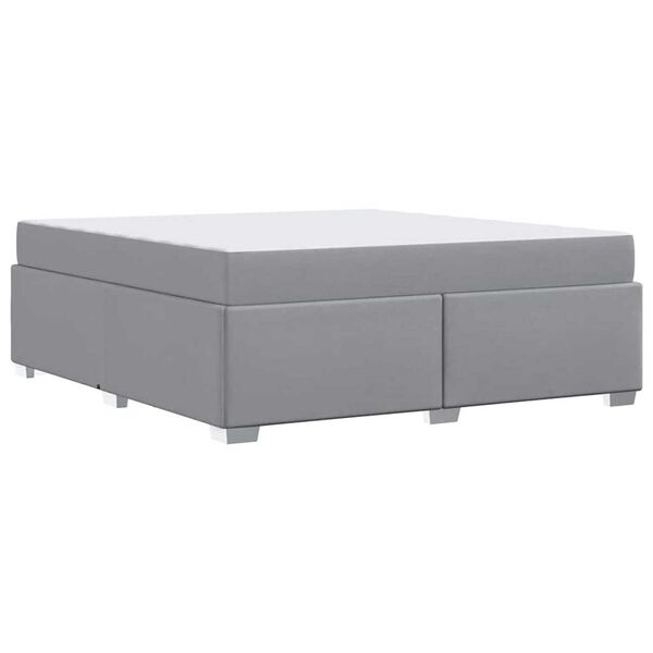 vidaXL Σκελετός Κρεβατιού Άλλο Ανοιχτό γκρι 180 x 200 cm ύφασμα