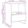 vidaXL &Rho;ά&phi;&iota; &Pi;&epsilon;&rho;&iota;&omicron;&delta;&iota;&kappa;ώ&nu; 2 pcs &Pi;&alpha;&lambda;&iota;ό &xi;ύ&lambda;&omicron; 35 x 30 x 45 &epsilon;&kappa;.