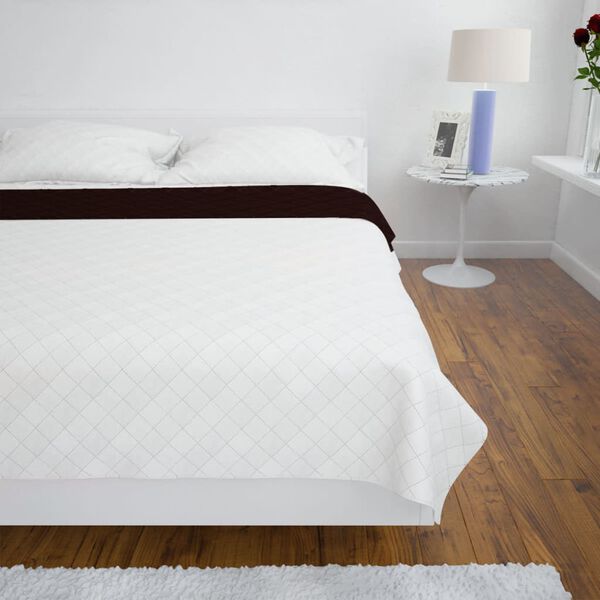 Κουβερλί Καπιτονέ Διπλής Όψης Μπεζ/Καφέ 220 x 240 εκ.