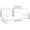vidaXL Τραπεζάκι Σαλονιού Καπνιστή Δρυς102x50x40εκ.Επεξεργασμ.Ξύλο