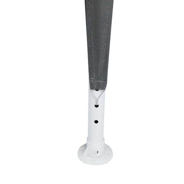 vidaXL Σκηνή Πάρτυ Γκρι και Λευκό 600 x 400 x 266 εκ