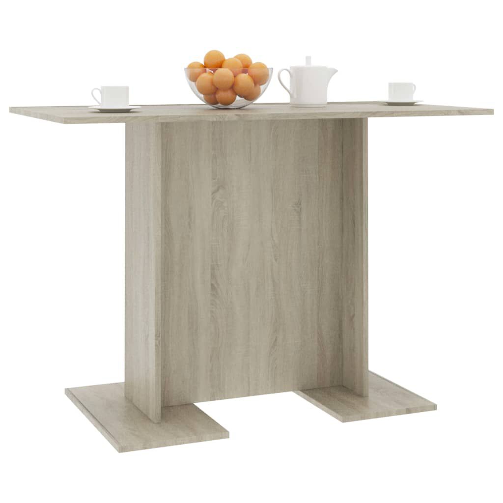 vidaXL Τραπεζαρία Sonoma Δρυς 110 x 60 x 75 εκ. από Επεξ. Ξύλο