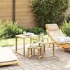 vidaXL Τραπέζι Ξαπλώστρας 3 pcs Καφέ 50.5 x 50 x 46 εκ.