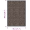 vidaXL Πατάκι Εισόδου Θυσανωτό Σκούρο Καφέ 60 x 90 εκ.