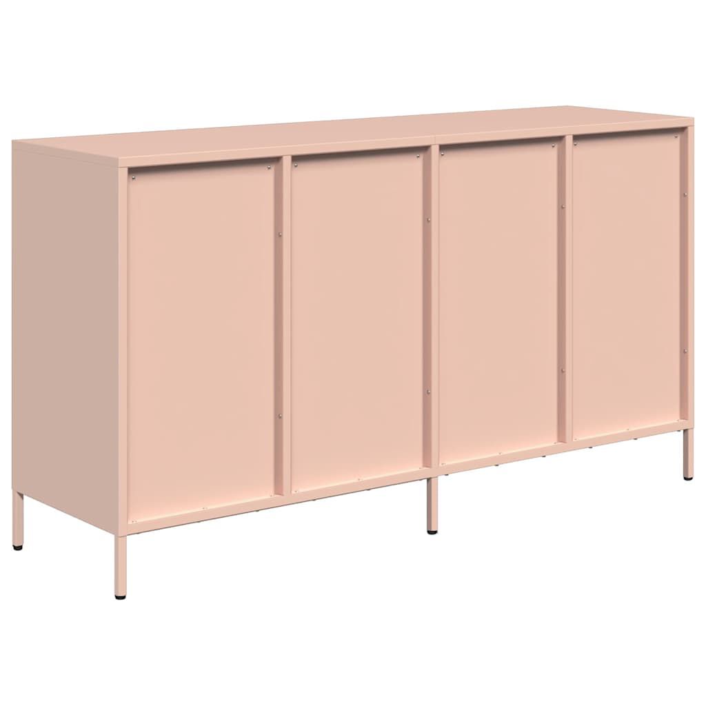 vidaXL Ντουλάπι Ροζ 135x39x73,5 εκ. από Χάλυβα Ψυχρής Έλασης