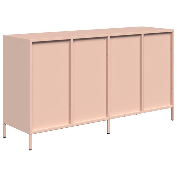 vidaXL Ντουλάπι Ροζ 135x39x73,5 εκ. από Χάλυβα Ψυχρής Έλασης