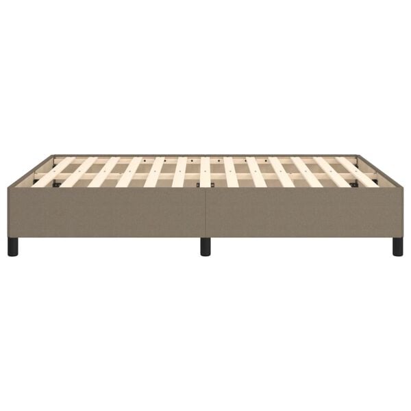 vidaXL Σκελετός Κρεβατιού Χωρίς Στρώμα Taupe 140x190 εκ. Υφασμάτινο