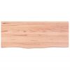 vidaXL Πάγκος Μπάνιου Αν. Καφέ 100x40x(2-6) εκ. Επεξεργ. Μασίφ Ξύλο
