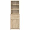 vidaXL Κομοδίνο Sonoma Δρυς 39x35x125 εκ. από Επεξεργασμένο Ξύλο
