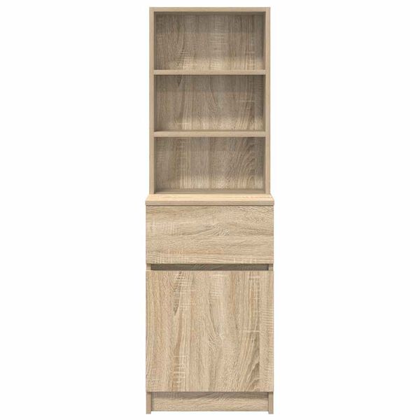 vidaXL Κομοδίνο Sonoma Δρυς 39x35x125 εκ. από Επεξεργασμένο Ξύλο