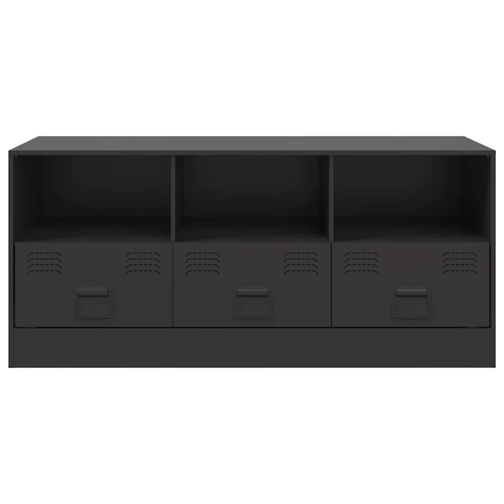 vidaXL Έπιπλο Τηλεόρασης Μαύρο 99x39x44 εκ. από Ατσάλι