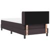 vidaXL Κρεβάτι box spring με στρώμα με στρώμα Σκούρο Καφέ 80 x 200 cm