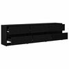 vidaXL Ντουλάπι TV Μαύρο 182 x 34 x 50 εκ