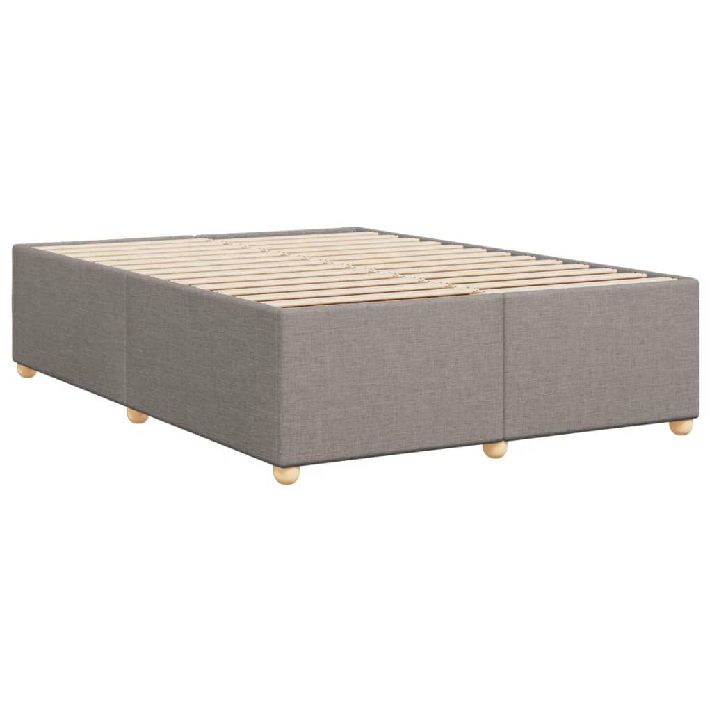 vidaXL Σκελετός Κρεβατιού Χωρίς Στρώμα Taupe 140x190 εκ. Υφασμάτινο