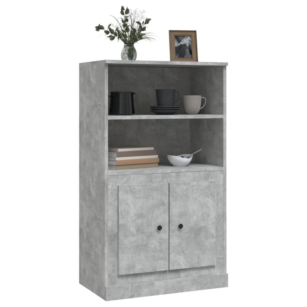 vidaXL Ντουλάπι Γκρι Σκυροδέματος 60x35,5x103,5 εκ. Επεξεργασμένο Ξύλο