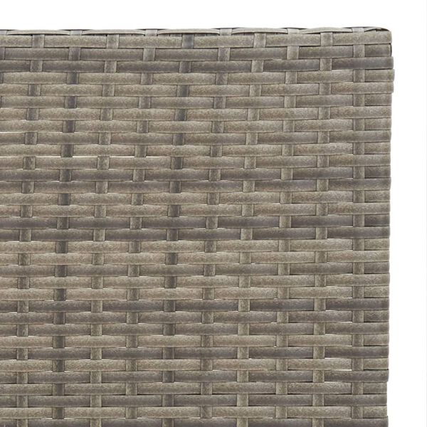vidaXL Τραπέζι Bistro Πτυσσόμενο Γκρι 55x54x71 εκ. από Συνθετικό Ρατάν