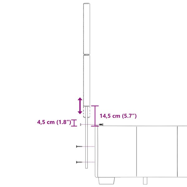 vidaXL Κρεβάτι Boxspring με Στρώμα Μαύρο 180x200 εκ. Υφασμάτινο