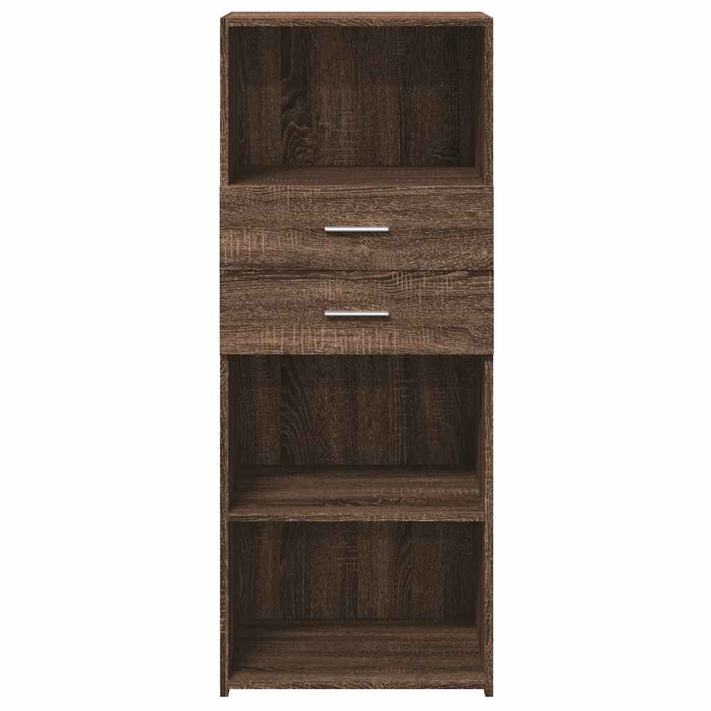 vidaXL Ντουλάπι Καφέ Δρυς 50x42,5x124 εκ. από Επεξεργασμένο Ξύλο