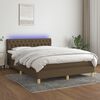 vidaXL &Kappa;&rho;&epsilon;&beta;ά&tau;&iota; Boxspring &mu;&epsilon; &Sigma;&tau;&rho;ώ&mu;&alpha; & LED &Sigma;&kappa;.&Kappa;&alpha;&phi;έ 140x200 &epsilon;&kappa; &Upsilon;&phi;&alpha;&sigma;&mu;ά&tau;&iota;&nu;&omicron;